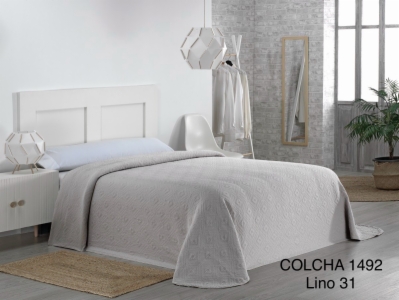 COLCHA CROCHET CON CUADRANTES ALGODÓN LAVADO